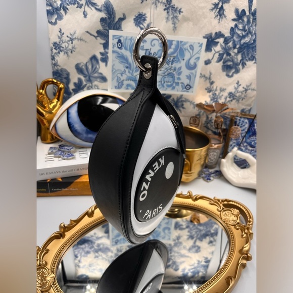 🆕 KENZO 🧿 NWOT Kontact Eye  Leather Clip Pouch - Picture 12 of 16